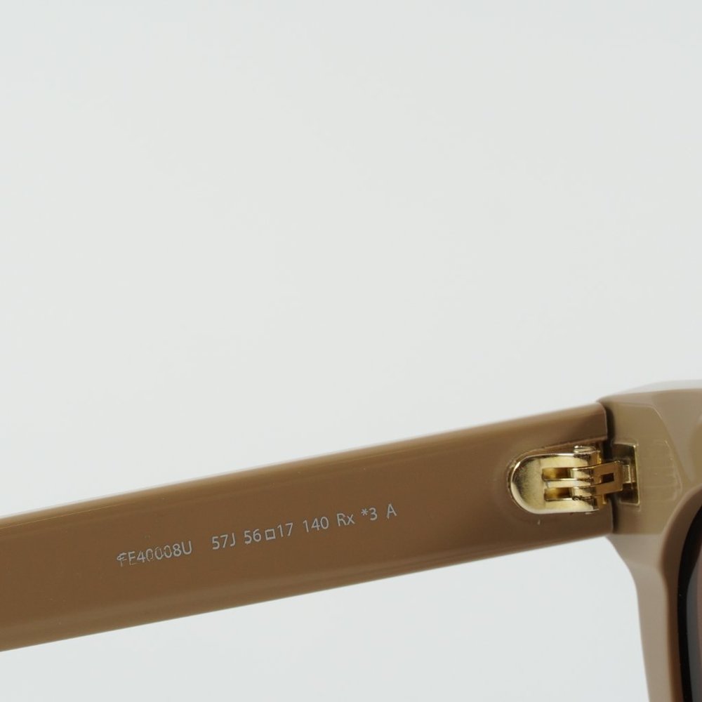 💯 FENDI FE40008U 57J BROWN BEIGE SUNGLASSES , worn ones , like new - Picture 9 of 14